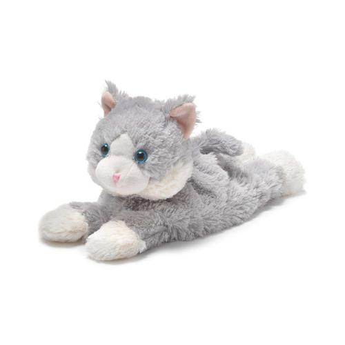 Laying Down Gray Cat Warmies (13")
