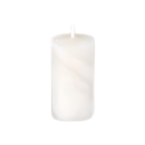 Bijenwas stompkaars (30mm x 60mm) wit