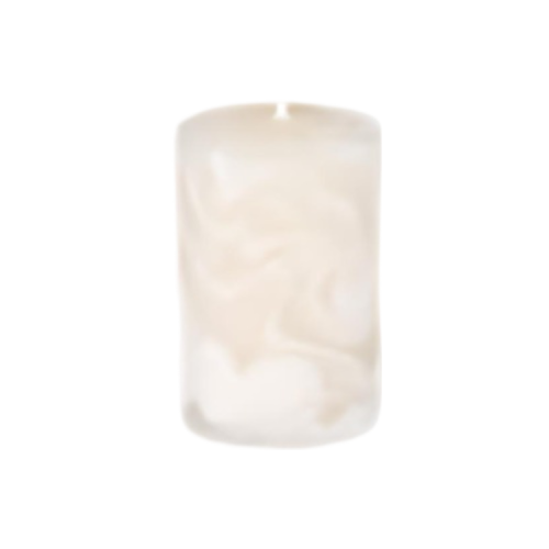 Bijenwas stompkaars (80mm x 50mm) wit